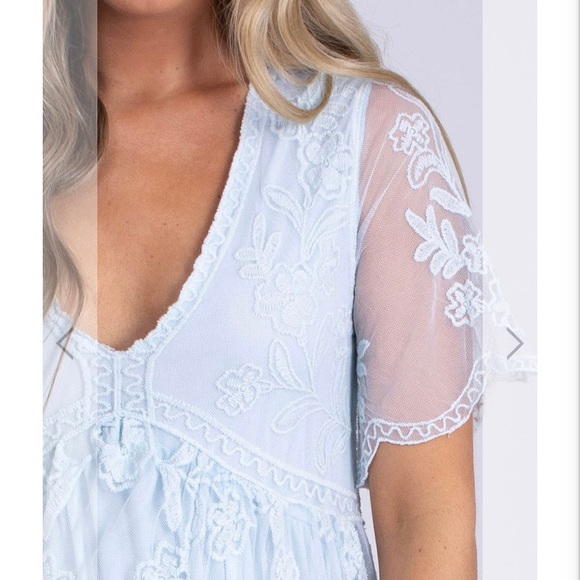 Light Blue Maxi Dress - Picture 3 of 8